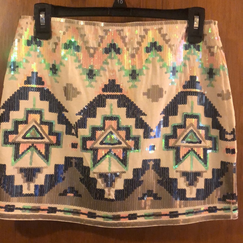 Express Sequence Mini Skirt. Size Xs - image 2